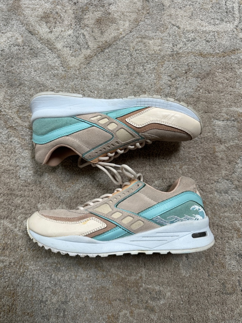 Pink Dolphin x Brooks Heritage Great Wave Sneakers